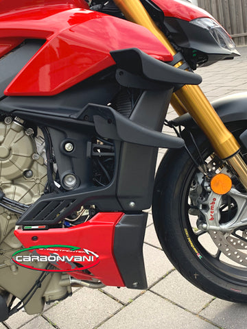 CARBONVANI Kit d'ailettes carbone Ducati Streetfighter V4 / V4S – Desmo  Street